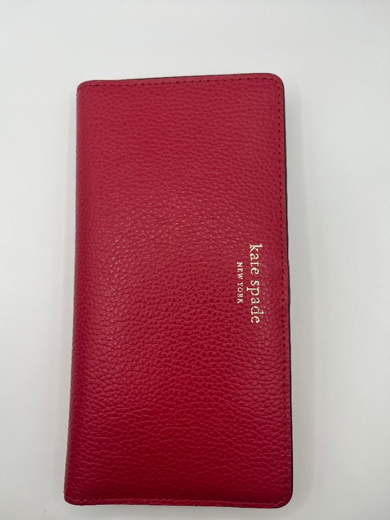Kate Spade Eva Bifold Wallet - Red, Leather - Picture 1 of 5